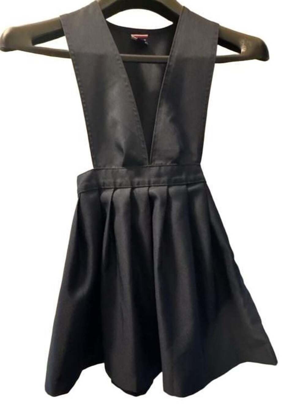 French Toast Girls Navy Blue Pleated V-Neck School Uniform Jumper Dress Size 8
